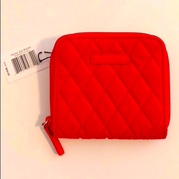 Vera Bradley Handbags - New Vera Bradley Petite Zip Wallet, Fire Red ❤️🔥
